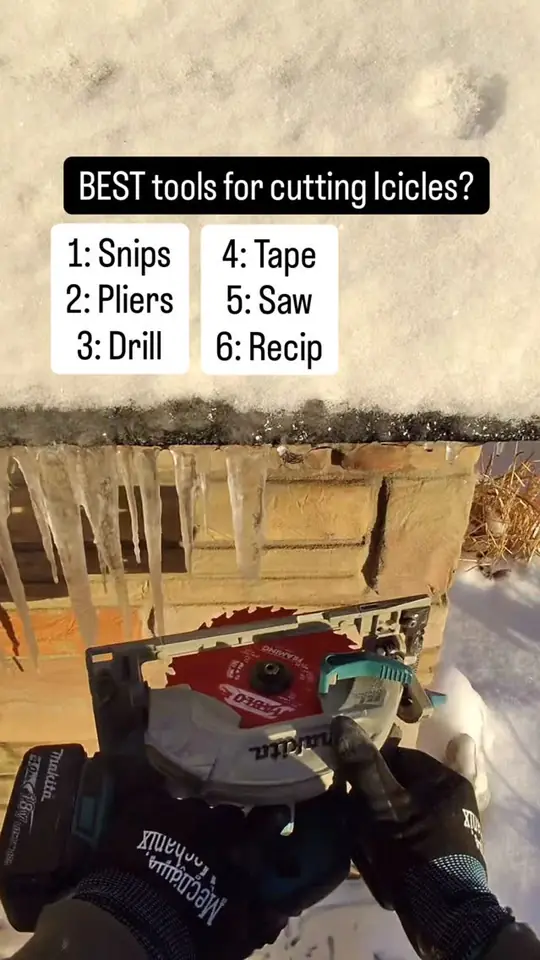 Best tools for cutting icicles