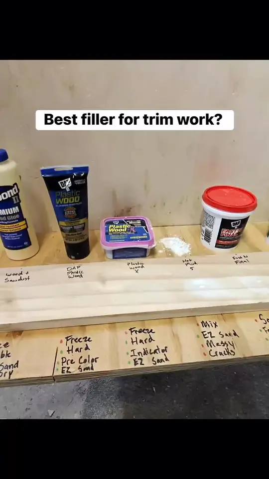 Best filler for trim work