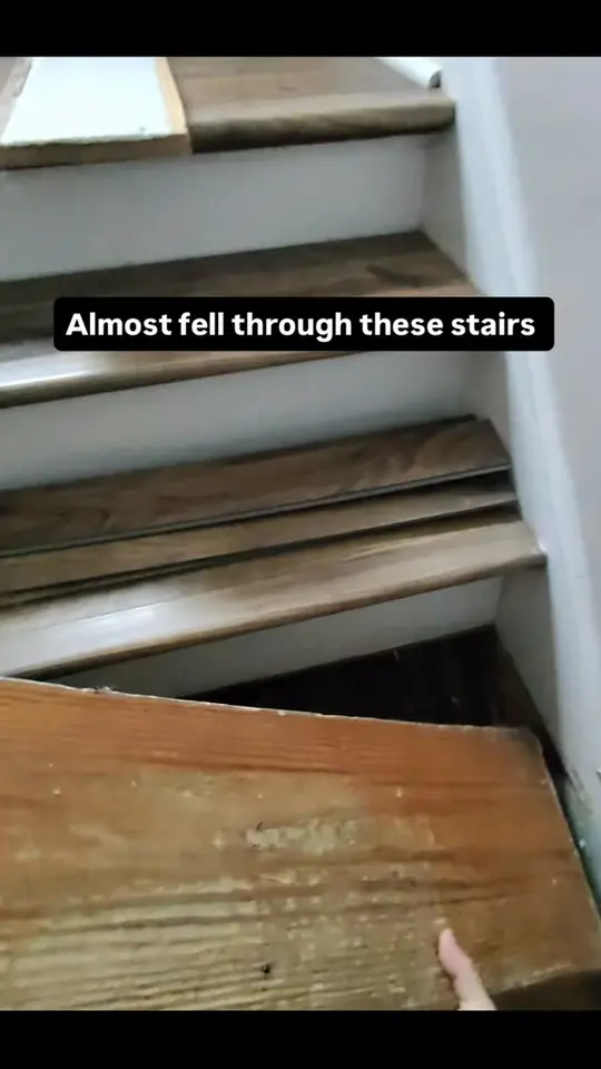 Almost fell through these stairs
