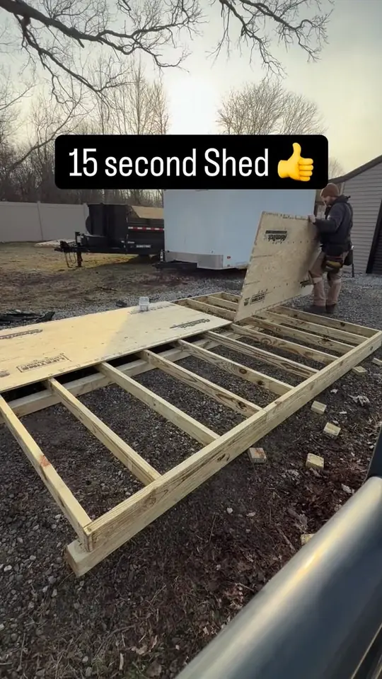 A 6-hour shed in 15 seconds