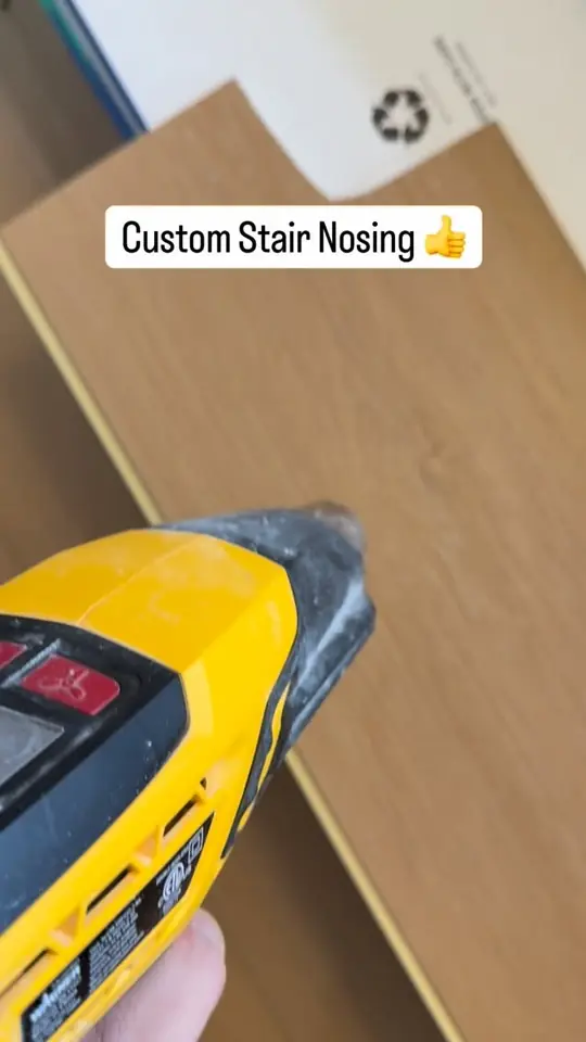 Custom stair nosing, made and installed
