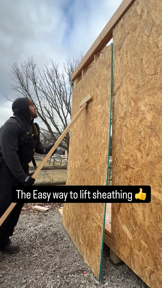 Lifting sheathing by yourself