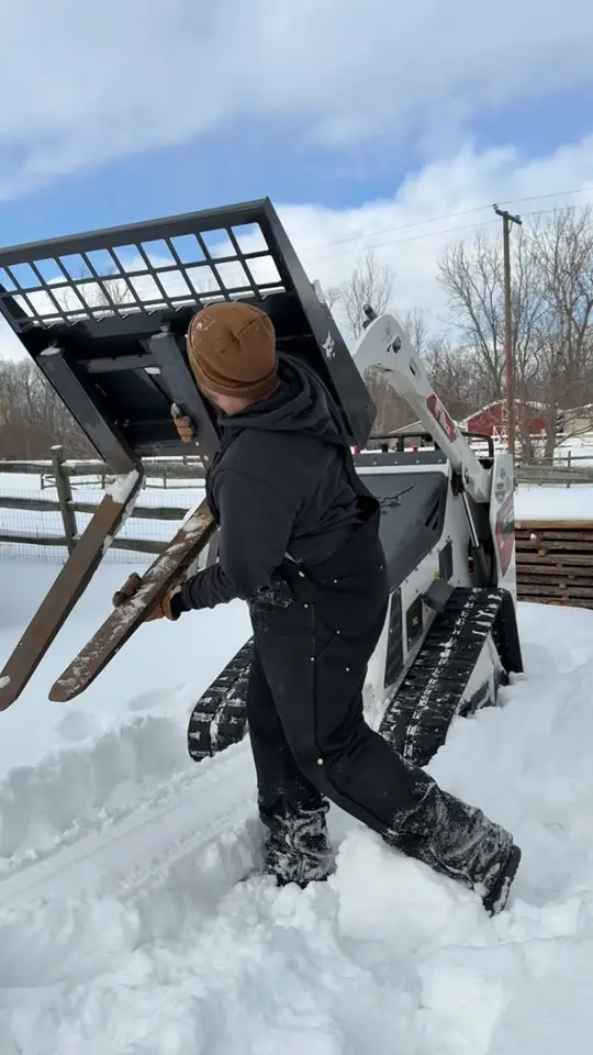 Moving pallet forks without hurting your back