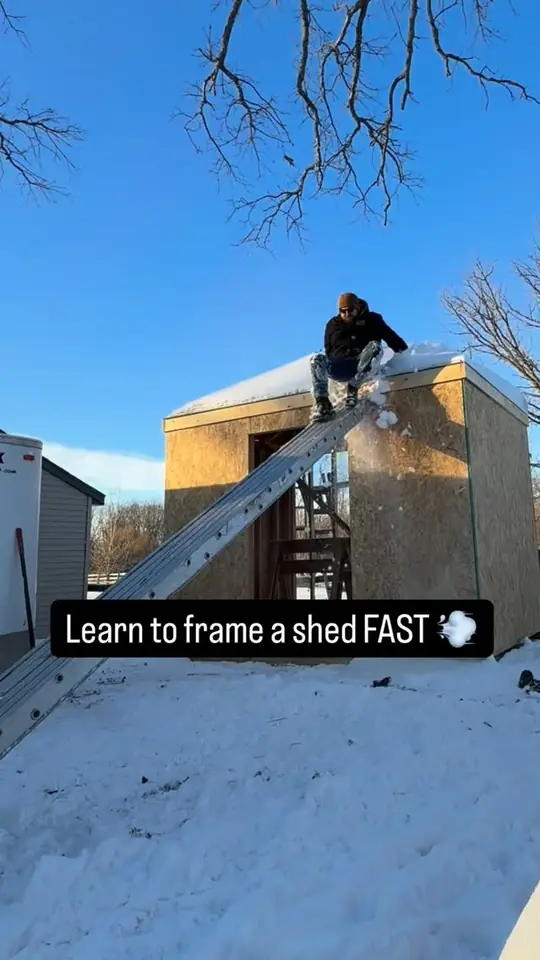 Learn to frame a shed fast