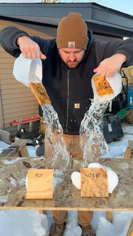 Plywood vs. OSB: the test everyone requested