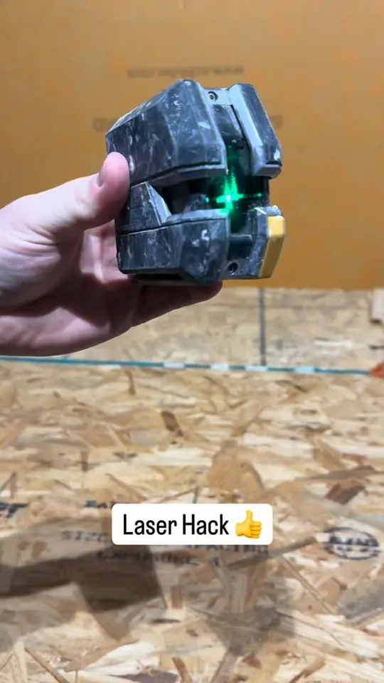 Laser hack for tile layout