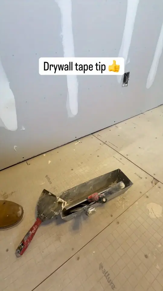 Drywall tape tip before you pack up