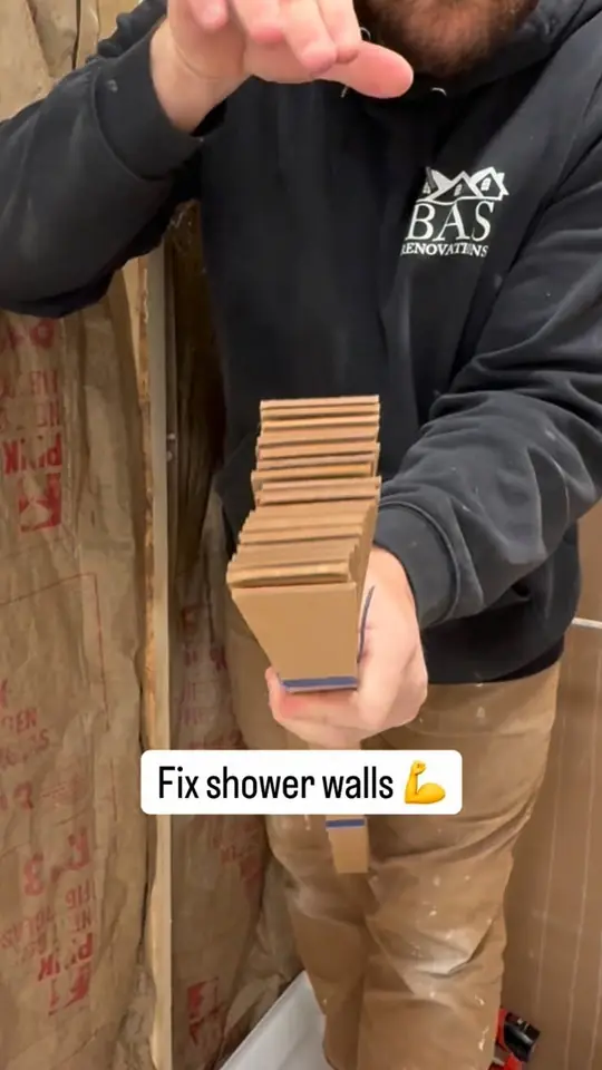 Fixing bad shower walls