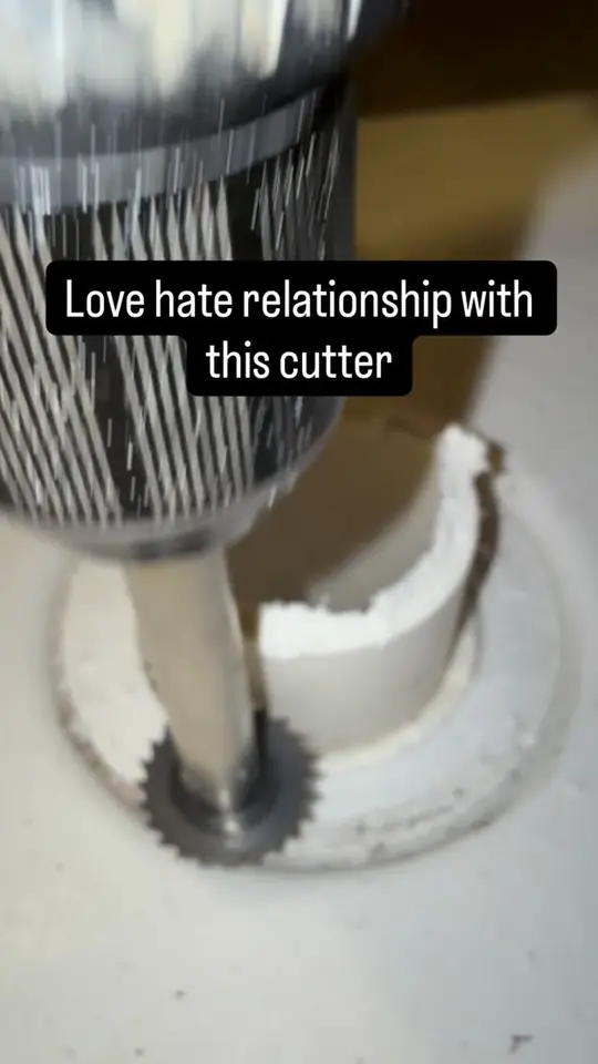 Cutting PVC with an interior cutter
