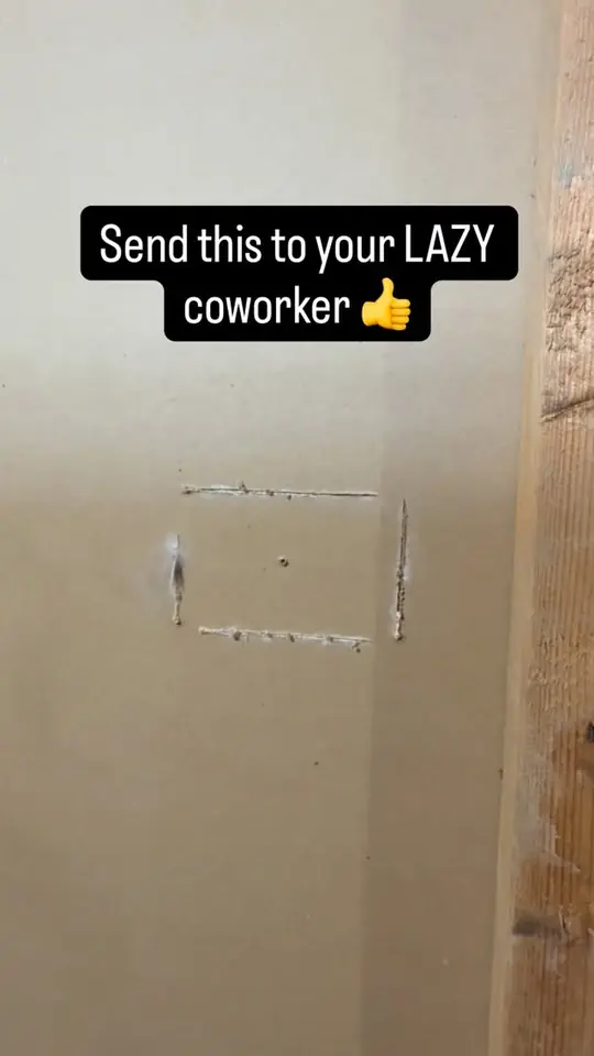 Drywall patch for your lazy coworker