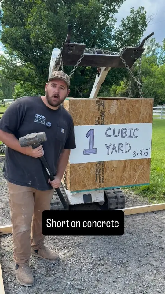How small grade changes leave you short on concrete